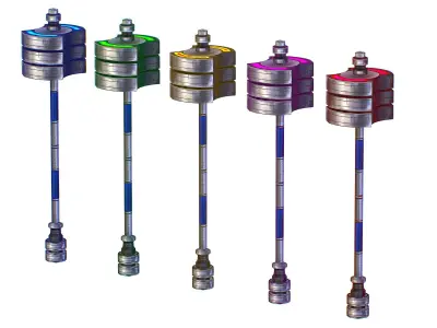 a set of cutting weapons - Sledgehammer Low-poly 3D model