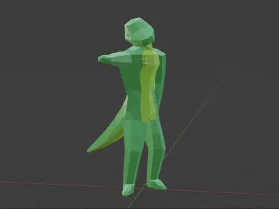 Lizard Folk Free low-poly 3D model