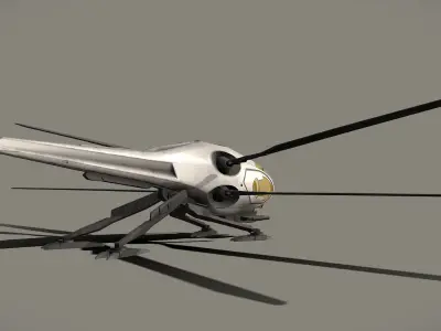 Ornithopter Dune Low-poly 3D model
