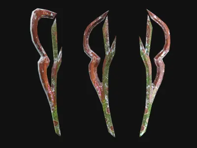 Seasonal Weapons Low-poly 3D model