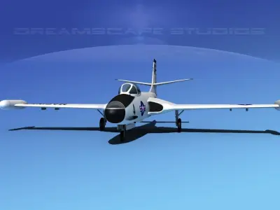 McDonnell F2H2 Banshee V09 3D model