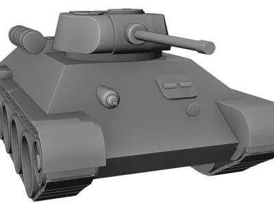 T-34 Tank Free 3D model