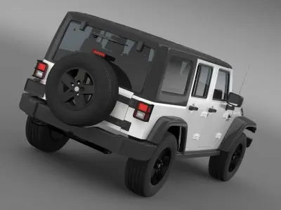 Jeep Wrangler Call of Duty Black Ops 3D model