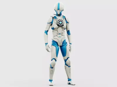 CYBORGTOPIA B-10  Rigged for Unreal Engine - Unity - MIXAMO 3D model