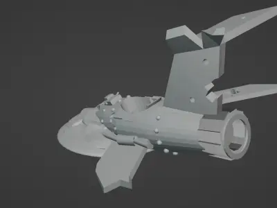 Crashed Space Plane Scenery 3D print model