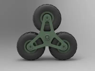 Terrastar wheel system 3D model