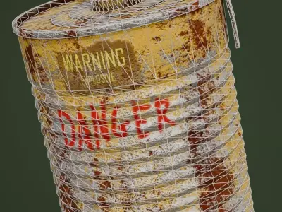 Post Apocalyptic Grenade Free low-poly 3D model