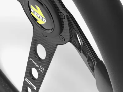 Momo Prototipo Steering Wheel 3D model