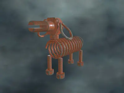 DOGR-003 Dog Parts 3D model
