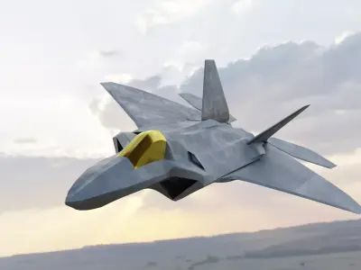 Modern Fighter Jet 3D model