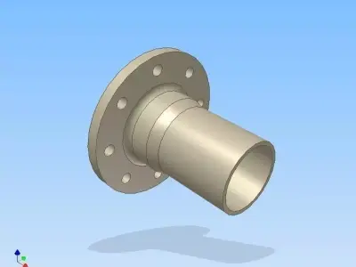 Brida ANSI B165 PRFV Free 3D model