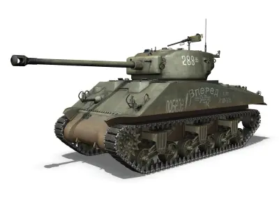 M4A2 Sherman - 288 - Russia 3D model