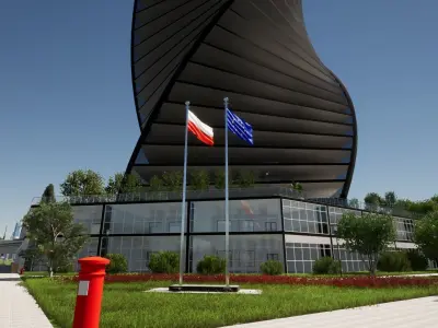 Residential and commercial building Stanczyk 3D model