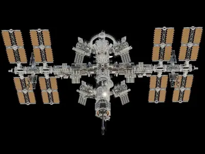Space station 3D model