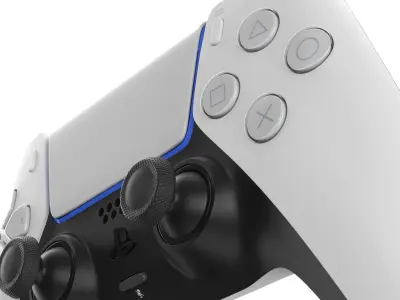 Three PlayStation 5 Accessories 3D model