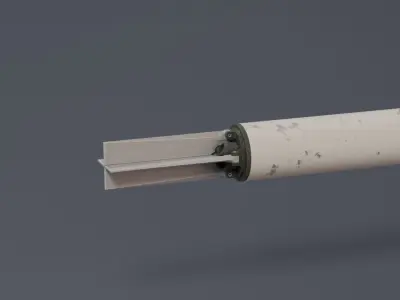 Vietnam War Era MK40 Missile 3D model