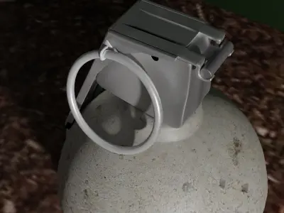 Grenade Baseball Low-poly 3D model