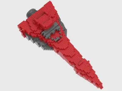 Lego Space Ship 3D model