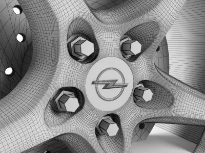 Opel Astra GTC Wheel 3D model