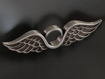 Wings pendant 3D print model