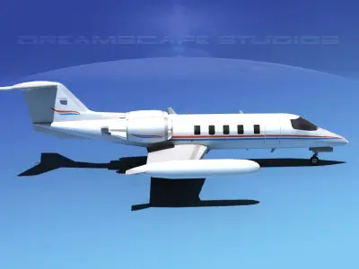 Gates Bombardier Learjet 35 V12 3D model