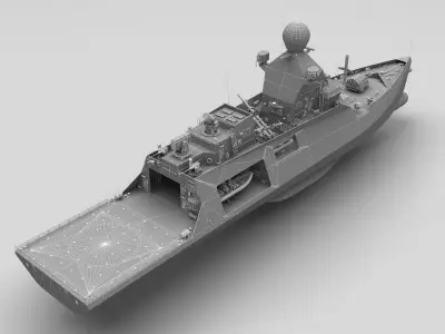 Corvette Class Ship 3D model