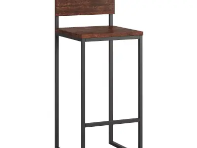 Berkeley Bar Counter Brooklyn Bar Stool Free 3D model