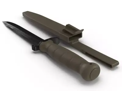 Glock FM 78 Knife Set 3D model