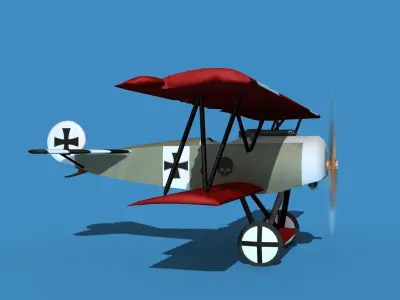 Fokker D-VI V06 3D model
