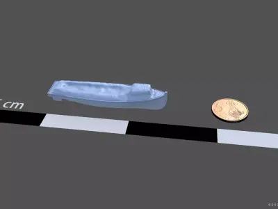 ww2 Japanese Motorboat - Commercial license - 1-100 scale 3D print model