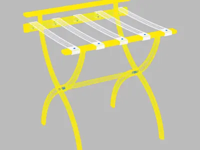 Folding Artist Chair 3D model