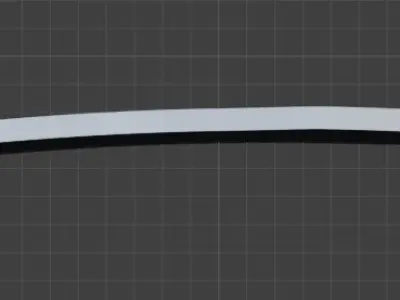  White Katana Zoro Free 3D model