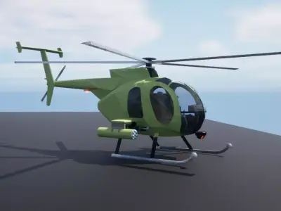 Little Bird Helicopter 3D model