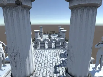 Ancient Greek City Pack I 33 GameReady Assets Low-poly 3D model