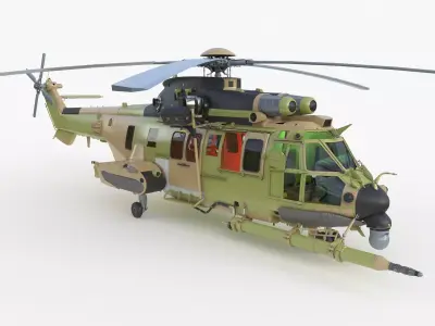 Eurocopter H225M Cougar 3ds max Vray 3D model