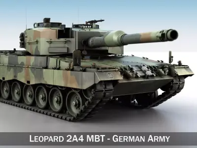 Leopard 2A4 MBT - Germany 3D model