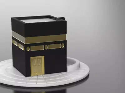 Khana Kaaba -Muslim Holy Building in Makkah 3D print model