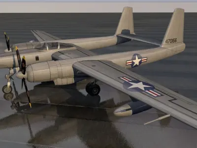 Hughes XF-11 3D model