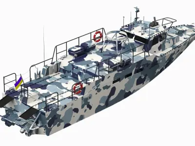 Combat Boat 3D model