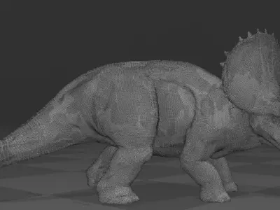 Triceratops dinosaur 3D print model