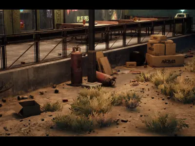 Abandoned Environments Mega Bundle Vol 2 Low-poly 3D model