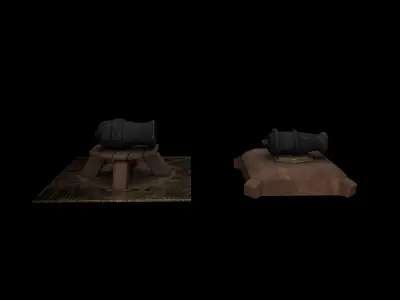 Cannon 3D model 12