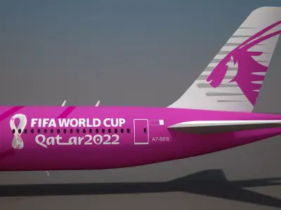 World Cup Qatar 2022TM Aircraft 3D model