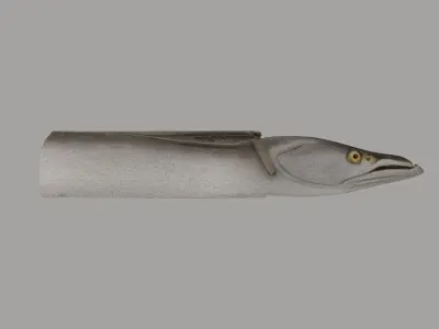 Ribbonfish Low-poly 3D model