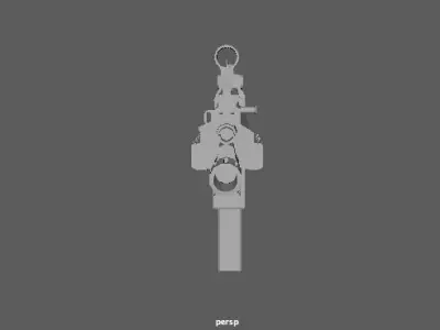 Scar L gun Low-poly 3D model