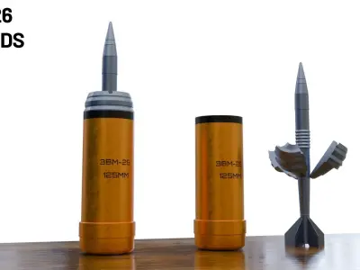 Ultimate USSR Tank Shells Vol 1 Low-poly 3D model