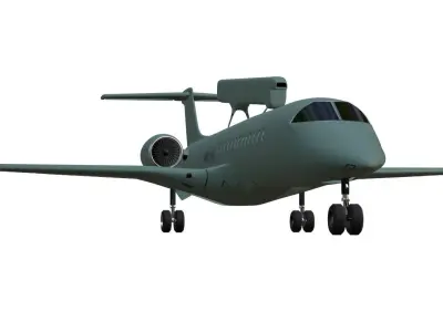 EMBRAER - EMB145 AEW C - ERIEYE - THE BRAZILIAN AWAC - Low-poly 3D model