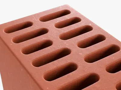 Clay brick type 04 3D model