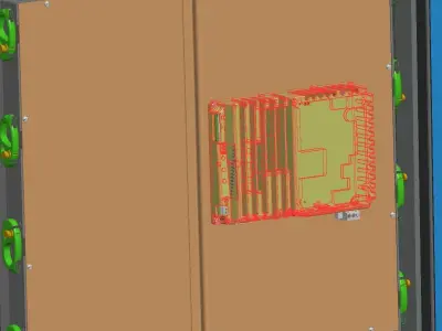 PLC control box 3D model