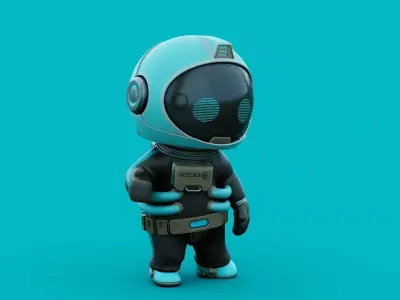 SPACE MAN-03 RIGGED 3D model
